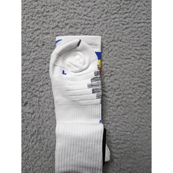 Nike Elite Crew Socks Dri-Fit Mens Large 9-11 Embroidered NBA Logo White Stripe - Picture 3 of 5